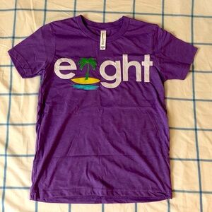 Handmade embroidery birthday shirt for Eight year-old